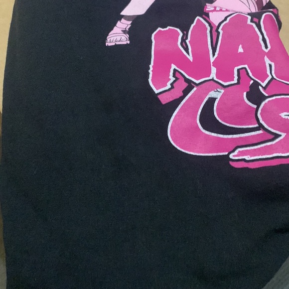 Naruto Shippuden Anime Size Medium Black T-shirt Pink Character print 2007 - Picture 5 of 6